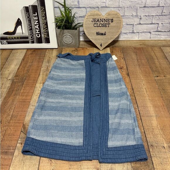 Free People OB466433 Farewell Party Wash Wrap Double the Fun Denim Skirt - $168 - Picture 7 of 11